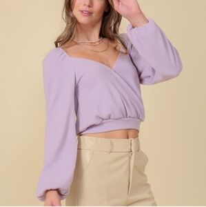 Lumière Wrap Top NWT